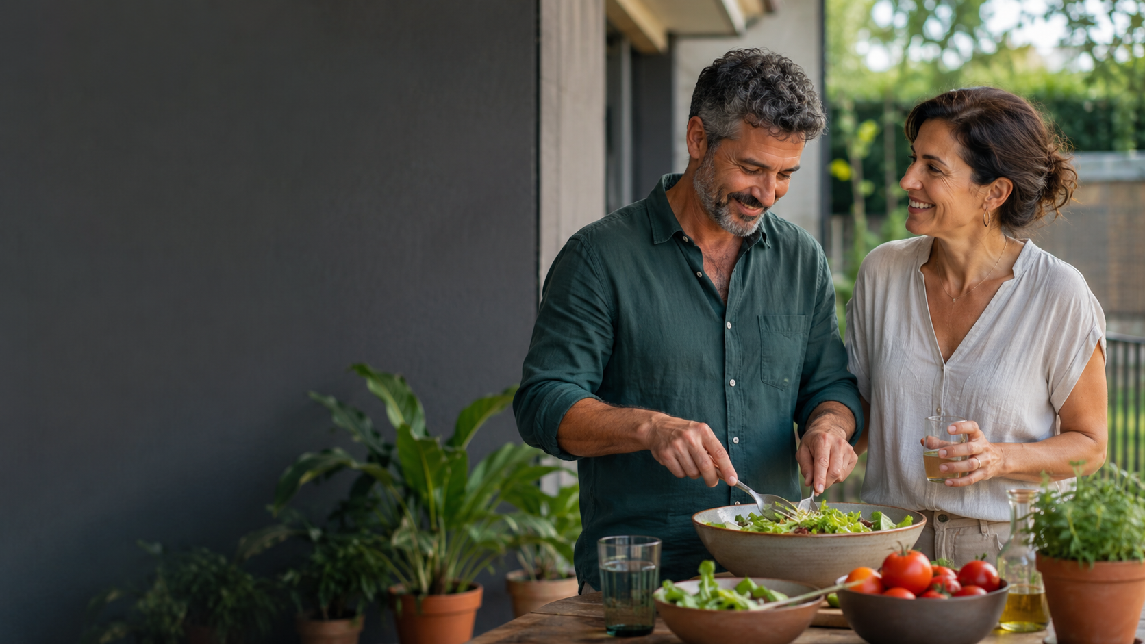 Persona adulta de aproximadamente 50 años en un contexto de salud, movimiento y acompañamiento